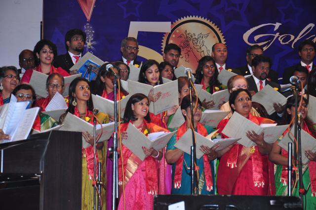 Members of the Delhi Christian Chorus group.