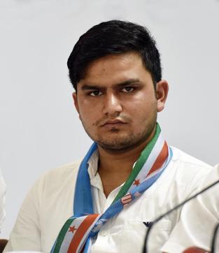 DUSU president Rocky Tuseed (Mohd Zakir/HT PHOTO)