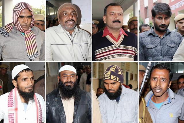 Eight members of Lashkar-e-Taiba (LeT), including three Pakistanis, who were awarded life imprisonment by a local court in Jaipur on Wednesday. (PTI Photo) Eight members of Lashkar-e-Taiba (LeT), including three Pakistanis, who were awarded life imprisonment by a local court in Jaipur on Wednesday. (PTI Photo)