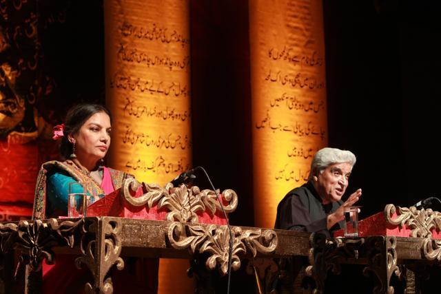 Shabana Azmi and Javed Akhtar at the 2016 festival. (Photo: Rekhta Foundation)