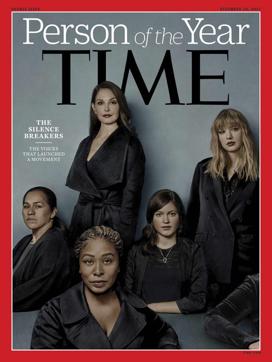 This image provided by Time magazine, shows the cover of the magazine's Person of the Year edition as The Silence Breakers, those who have shared their stories about sexual assault and harassment. The magazine's cover features Ashley Judd, Taylor Swift, Susan Fowler and others who say they have been harassed. (AP) This image provided by Time magazine, shows the cover of the magazine's Person of the Year edition as The Silence Breakers, those who have shared their stories about sexual assault and harassment. The magazine's cover features Ashley Judd, Taylor Swift, Susan Fowler and others who say they have been harassed. (AP)