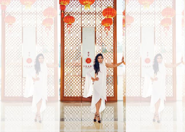 Mithali wears a white asymmetrical dress by Gauri & Nainika and tie-up shoes by Christian Louboutin (Prabhat Shetty) Mithali wears a white asymmetrical dress by Gauri & Nainika and tie-up shoes by Christian Louboutin (Prabhat Shetty)