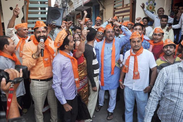 Members of Patidar Anamat Andolan Samiti protest against BJP during an election campaign in Surat. (PTI Photo) Members of Patidar Anamat Andolan Samiti protest against BJP during an election campaign in Surat. (PTI Photo)