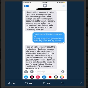 Screenshot shared by Faith Mary Grace on Twitter handle.