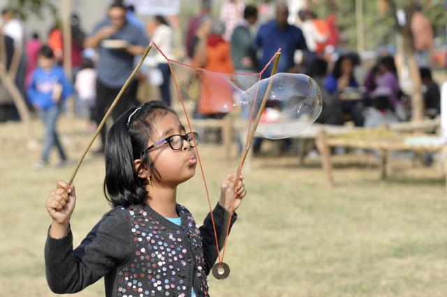 The organisers said that it is important for children to take a pause and reflect on situations than just learning new things. (Sunil Ghosh/HT Photos) The organisers said that it is important for children to take a pause and reflect on situations than just learning new things. (Sunil Ghosh/HT Photos)