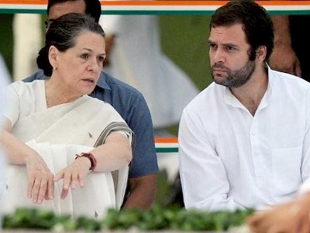 Sonia Gandhi talks to son Rahul during a memorial ceremony for her husband and former prime minister Rajiv Gandhi on his 20th death anniversary in New Delhi in May 2011. (HT File Photo) Sonia Gandhi talks to son Rahul during a memorial ceremony for her husband and former prime minister Rajiv Gandhi on his 20th death anniversary in New Delhi in May 2011. (HT File Photo)