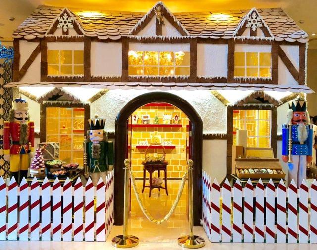 The gingerbread house at Leela Palace, Delhi. The gingerbread house at Leela Palace, Delhi.