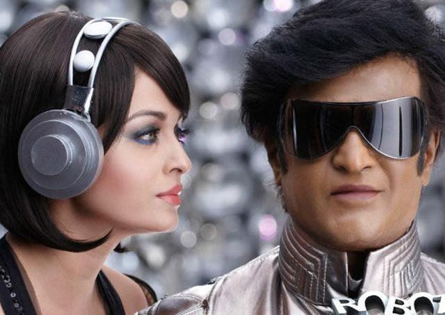 Aishwarya Rai Bachchan was paired opposite Rajinikanth in Enthiran. Aishwarya Rai Bachchan was paired opposite Rajinikanth in Enthiran.