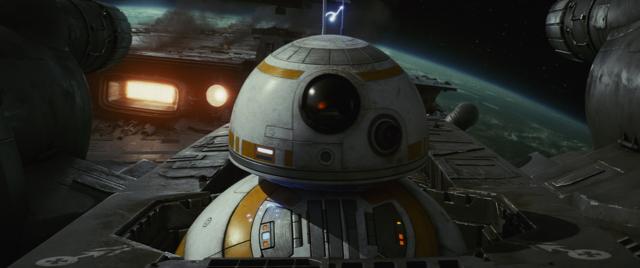 This image released by Lucasfilm shows BB-8 in Star Wars: The Last Jedi. (AP)