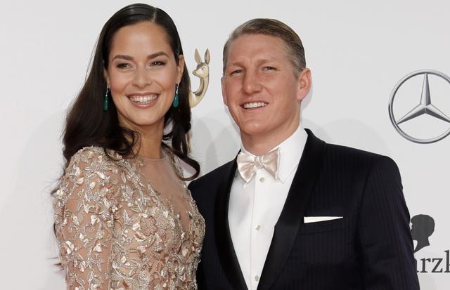 Ana Ivanovic and Bastian Schweinsteiger. (Getty Images for MADELEINE)