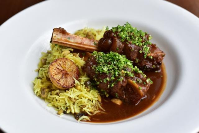 Coriander and Lime-Crusted Lamb Shanks at Smoke House Deli, Bandra (W)