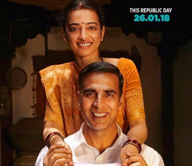 Radhika Apte with Akshay Kumar in a still from the film.