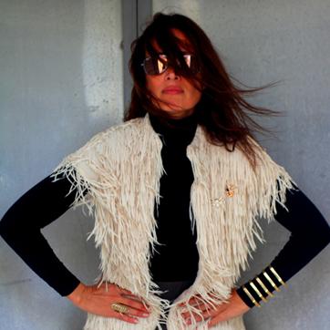 Dubai-based designer Lina Mane also suggests you look for ‘co-ords’ – outfits with matching elements, such as a print and texture that covers a top and trousers. (Lina Mane) Dubai-based designer Lina Mane also suggests you look for ‘co-ords’ – outfits with matching elements, such as a print and texture that covers a top and trousers. (Lina Mane)