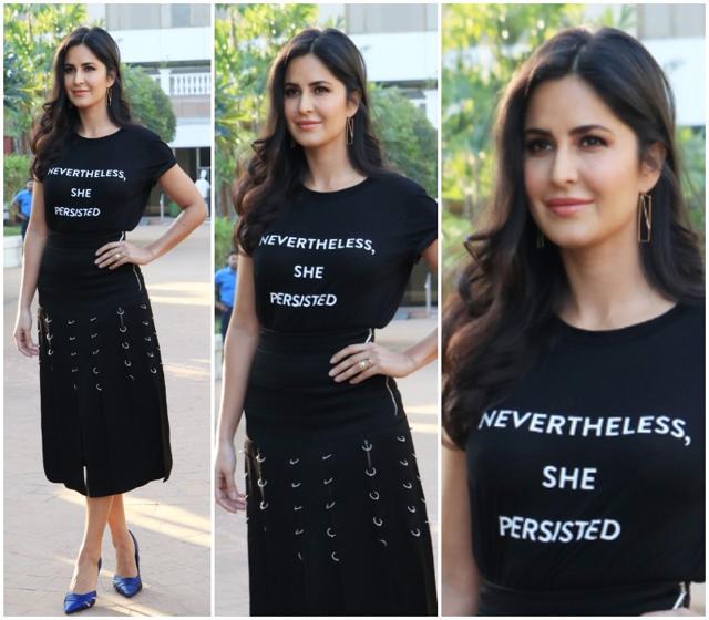 Katrina’s stylish T-shirt hails from ace designer Prabal Gurung’s fall 2017 ready-to-wear collection. (Instagram/ Prabal Gurung)