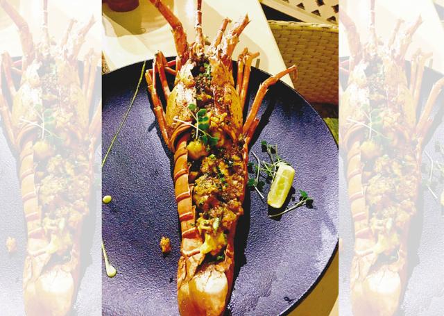 Lobster masala at the Taj Fort Aguada