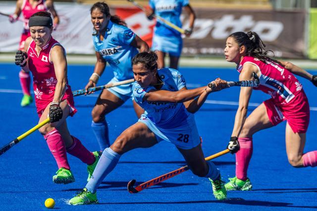 Rani Rampal (2R) is confident of the Indian women’s hockey team’s prospects. (Hockey India) Rani Rampal (2R) is confident of the Indian women’s hockey team’s prospects. (Hockey India)
