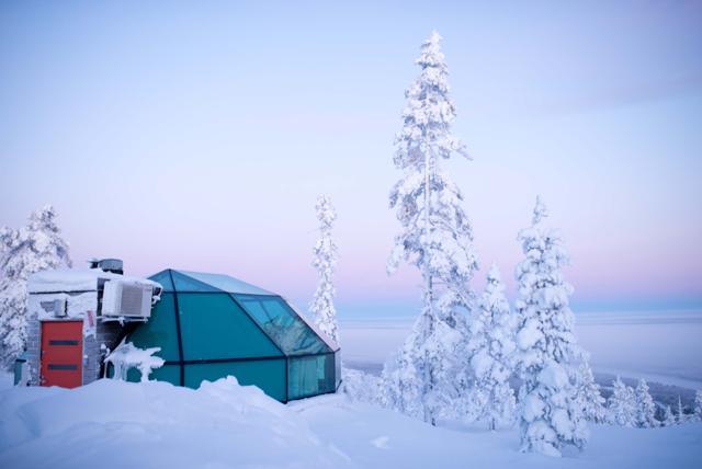 Glass igloo in Finland. (Shutterstock) Glass igloo in Finland. (Shutterstock)
