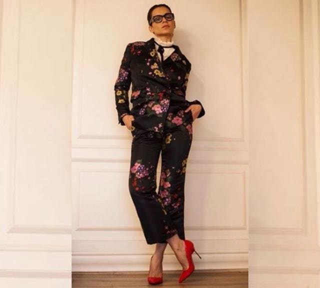 If you’re feeling like head-to-toe florals aren’t the look for you, fear not -- you can rock the pants or blazer separately and look just as fierce. (Instagram)