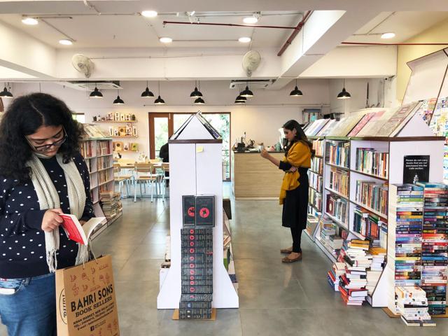 The Gurgaon bookshop has a cafe for readers to relax in. (Mayank Austen Soofi / HT )