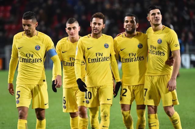 Paris Saint-Germain's Brazilian forward Neymar (centre) seems to be on Real Madrid’s radar. (AFP) Paris Saint-Germain's Brazilian forward Neymar (centre) seems to be on Real Madrid’s radar. (AFP)