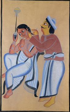 A Kalighat painting. This 19th century art form developed in the vicinity of the Kali Temple at Kalighat, Kolkata. (Photos: Courtesy Abhishek Sethi and Jayati) A Kalighat painting. This 19th century art form developed in the vicinity of the Kali Temple at Kalighat, Kolkata. (Photos: Courtesy Abhishek Sethi and Jayati)