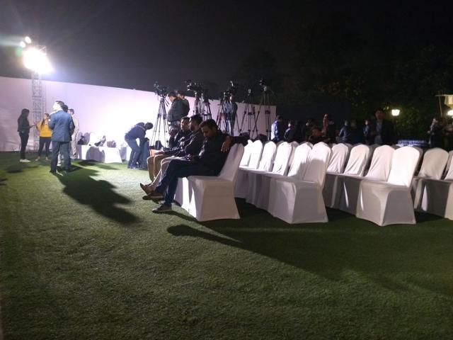 The media waiting for the star-studded affair. The media waiting for the star-studded affair.