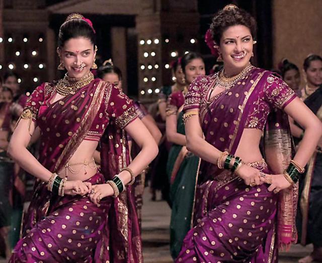 Deepika Padukone and Priyanka Chopra in Bajirao Mastani. Deepika Padukone and Priyanka Chopra in Bajirao Mastani.