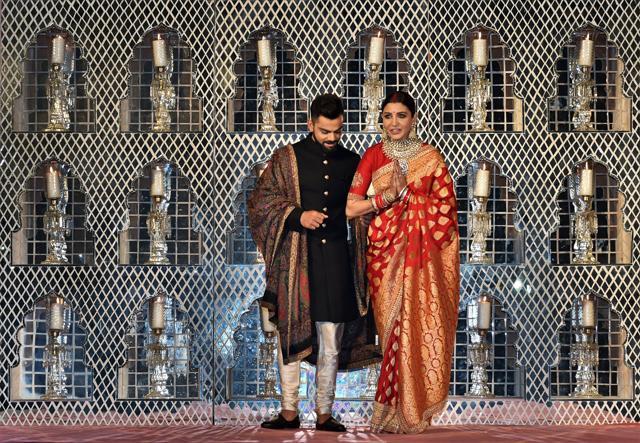 Virat Kohli and Anushka Sharma got married on December 11 in a private ceremony in Tuscany, Italy. (PTI) Virat Kohli and Anushka Sharma got married on December 11 in a private ceremony in Tuscany, Italy. (PTI)