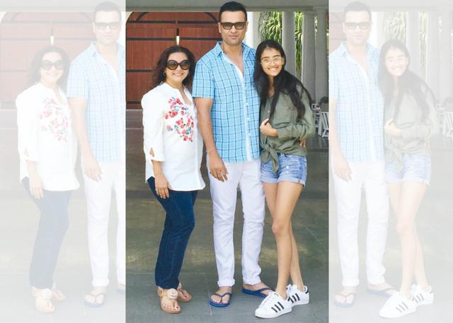 Manasi with her husband, actor Rohit Roy, and daughter Kiara Manasi with her husband, actor Rohit Roy, and daughter Kiara