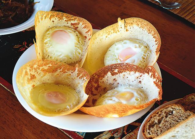 Egg hoppers are a traditional breakfast dish in Sri Lanka (Shutterstock) Egg hoppers are a traditional breakfast dish in Sri Lanka (Shutterstock)