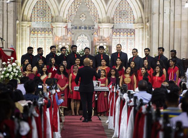 At Colaba’s Church of St John the Evangelist, aka Afghan Church, the Wild Voices Choir has been singing at midnight mass for 13 Christmases. (Courtesy George John, Wild Voices Choir) At Colaba’s Church of St John the Evangelist, aka Afghan Church, the Wild Voices Choir has been singing at midnight mass for 13 Christmases. (Courtesy George John, Wild Voices Choir)