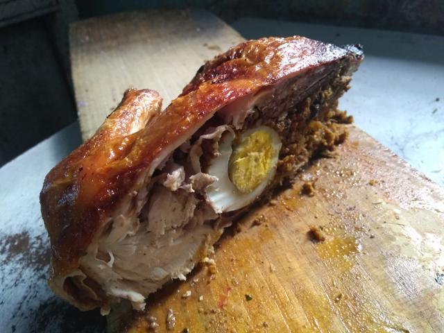 The chicken roast at Katy’s Kitchen is stuffed with boiled egg and apple. The Dalals start taking orders in the first week of December. (Katy’s Kitchen ) The chicken roast at Katy’s Kitchen is stuffed with boiled egg and apple. The Dalals start taking orders in the first week of December. (Katy’s Kitchen )