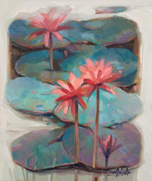 ‘Affaire Fleurie', a group exhibition by Ajay Deshpande, Manjiri More, Milind Mulick and Swati Kale is everything about flowers. (HT PHOTO) ‘Affaire Fleurie', a group exhibition by Ajay Deshpande, Manjiri More, Milind Mulick and Swati Kale is everything about flowers. (HT PHOTO)