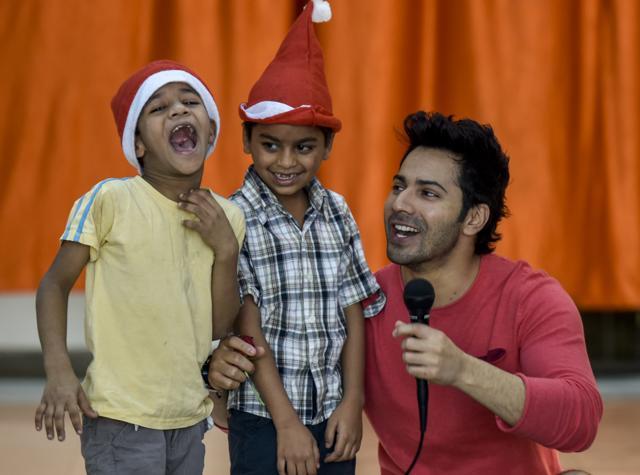 Varun Dhawan says “we all have to be Santa Clauses in each other’s lives.” (HT Photo) Varun Dhawan says “we all have to be Santa Clauses in each other’s lives.” (HT Photo)