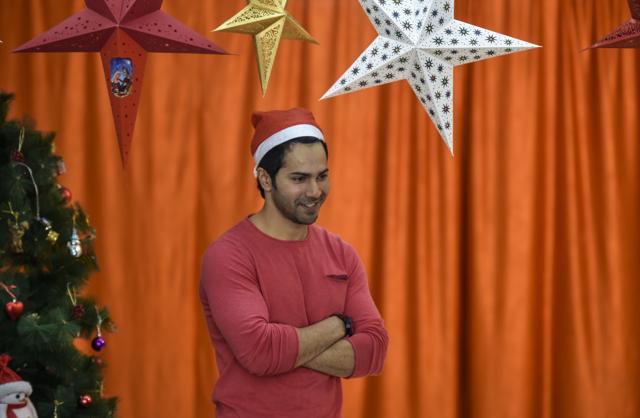 Varun Dhawan says he would ask Santa Claus for a pollution-free Christmas and New Year. (HT Photo) Varun Dhawan says he would ask Santa Claus for a pollution-free Christmas and New Year. (HT Photo)