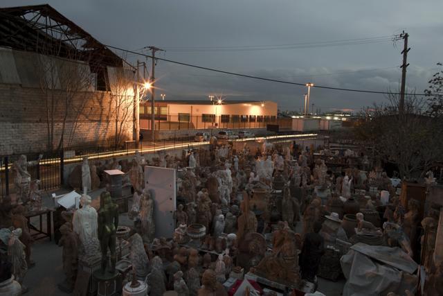 Terracotta statues, busts, antefixes and flower pots stands in the yard of Goumas' workshop. (AP) Terracotta statues, busts, antefixes and flower pots stands in the yard of Goumas' workshop. (AP)