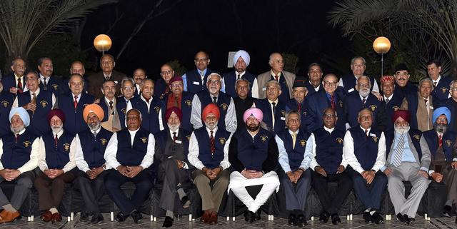 Captain Amarinder Singh with his 57 batchmates from NDA Khadakwasla. (HT Photo) Captain Amarinder Singh with his 57 batchmates from NDA Khadakwasla. (HT Photo)
