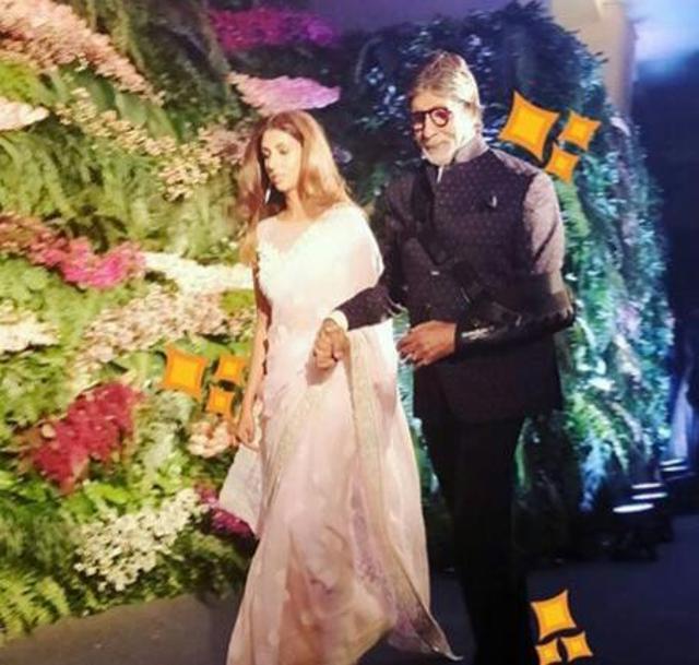 Amitabh Bachchan, Bollywood superstar, attended the reception of Virat Kohli Anushka Sharma (Twitter) Amitabh Bachchan, Bollywood superstar, attended the reception of Virat Kohli Anushka Sharma (Twitter)