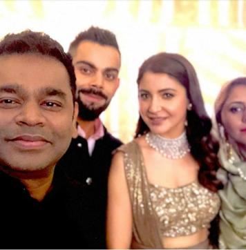 AR Rahman and his wife attended the reception of Virat Kohli and Anushka Sharma. (Twitter) AR Rahman and his wife attended the reception of Virat Kohli and Anushka Sharma. (Twitter)