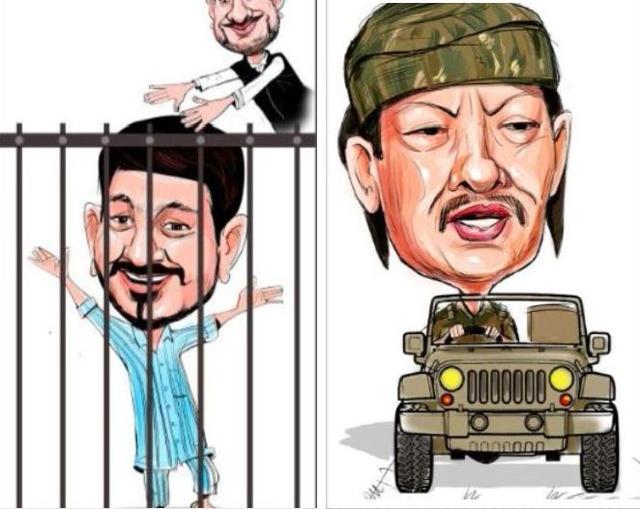 (Left)Haryana BJP chief Subhash Barala was accused of using his influence to shield his son, Vikas, accused of stalking Varnika Kundu ; and (right) Major Leetul Gogoi (Biswajit Debnath/HT)