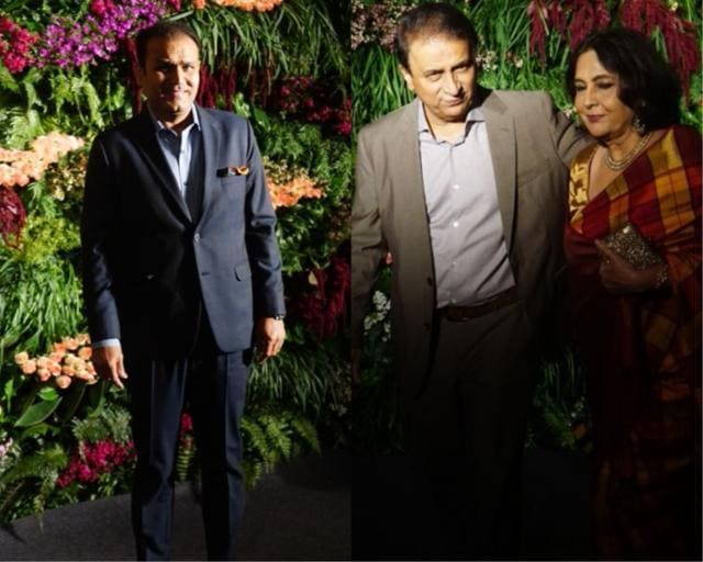 Virender Sehwag follows the Virat and Anushka at the venue. (Prodip Guha/HT Photo) Virender Sehwag follows the Virat and Anushka at the venue. (Prodip Guha/HT Photo)