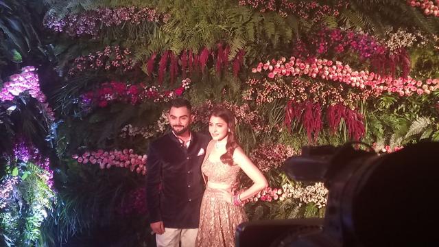 The couple has arrived. (Navneet Vyasan/HT Photo) The couple has arrived. (Navneet Vyasan/HT Photo)