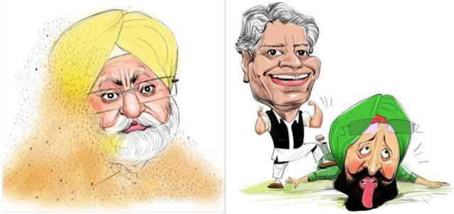 (Left)Rana Gurjit Singh ; and (right) Gurdaspur MP Sunil Jakhar (Biswajit Debnath/HT)