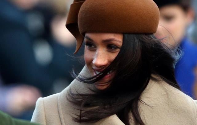 Meghan Markle arrives at St Mary Magdalene's church for the Royal Family's Christmas Day service on the Sandringham estate. (REUTERS) Meghan Markle arrives at St Mary Magdalene's church for the Royal Family's Christmas Day service on the Sandringham estate. (REUTERS)