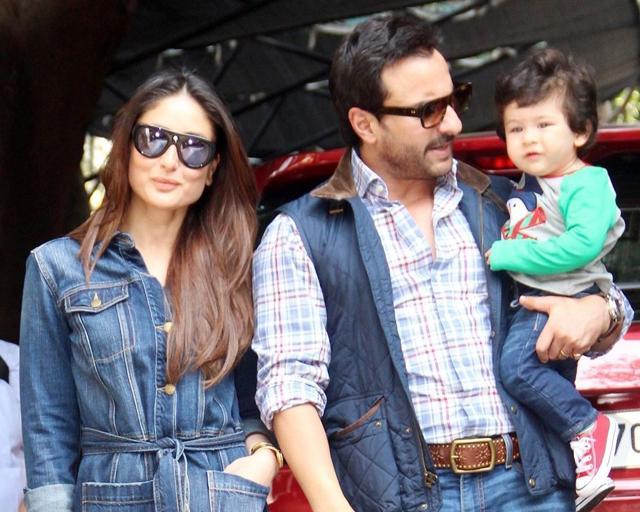 Kareena Kapoor and Saif Ali Khan with Taimur Ali Khan Pataudi. (Yogen Shah) Kareena Kapoor and Saif Ali Khan with Taimur Ali Khan Pataudi. (Yogen Shah)