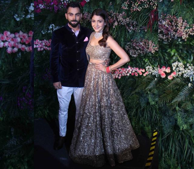 Anushka wedding reception outlet dress