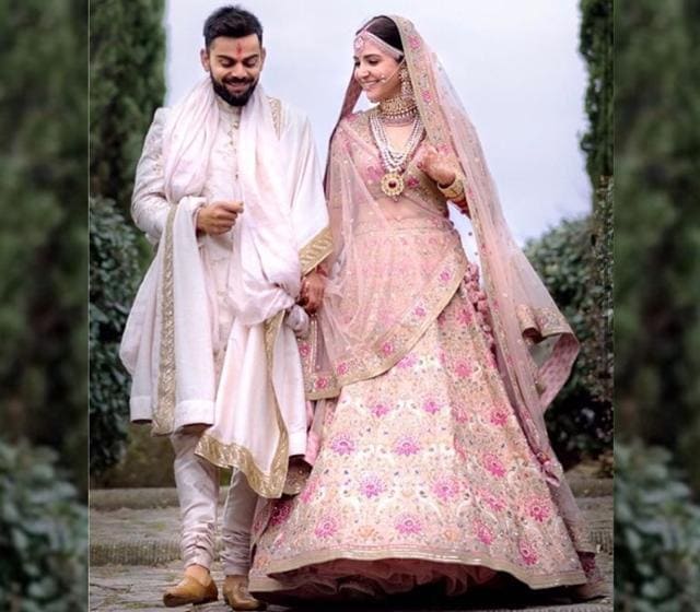 Virat kohli shop dress in marriage