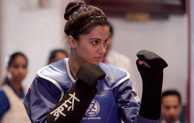 Taapsee Pannu in a still from Naam Shabana Taapsee Pannu in a still from Naam Shabana