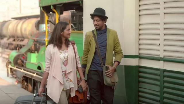 Parvathy and Irrfan in a still from Qarib Qarib Singlle.