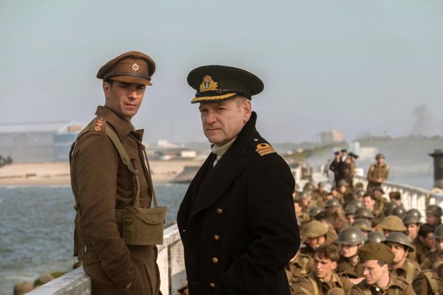 This image released by Warner Bros. Pictures shows James D'Arcy, left, and Kenneth Branagh in a scene from Dunkirk. (AP) This image released by Warner Bros. Pictures shows James D'Arcy, left, and Kenneth Branagh in a scene from Dunkirk. (AP)